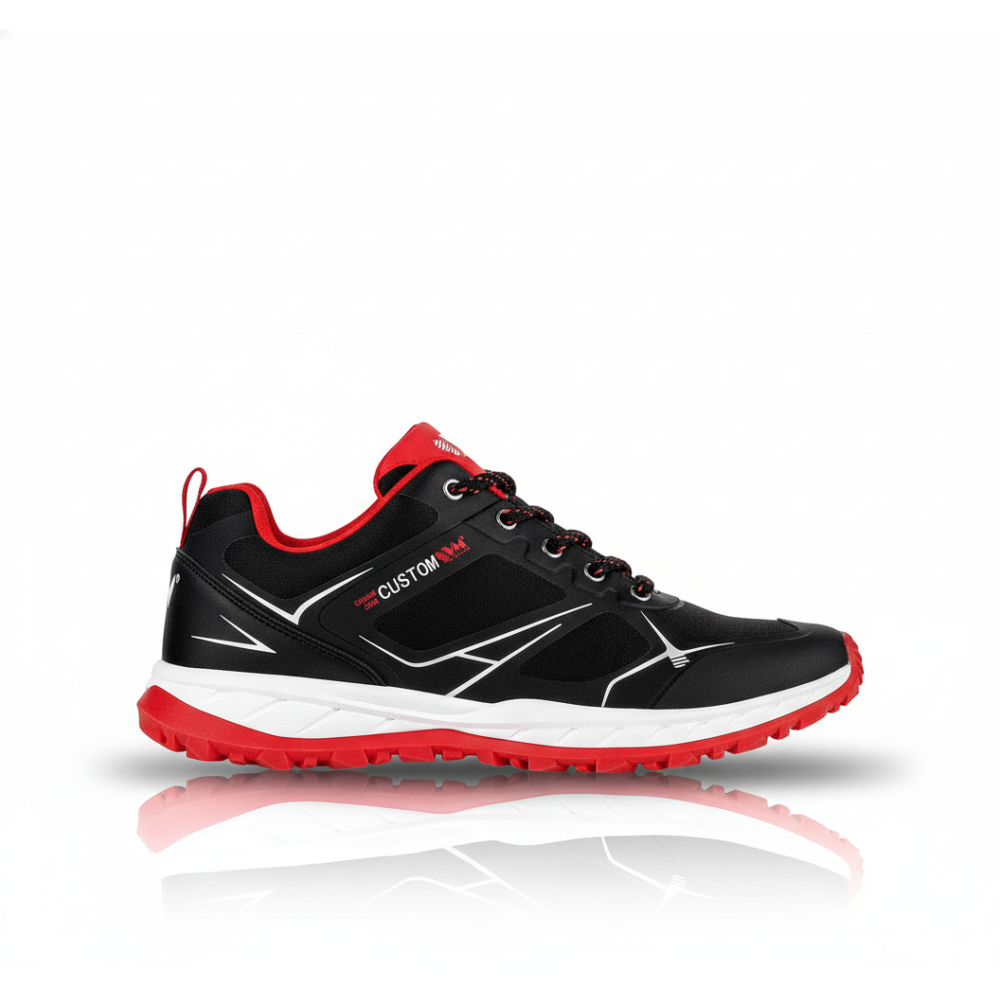 MELBOURNE półbuty outdoor czarno-czerwone VM Footwear